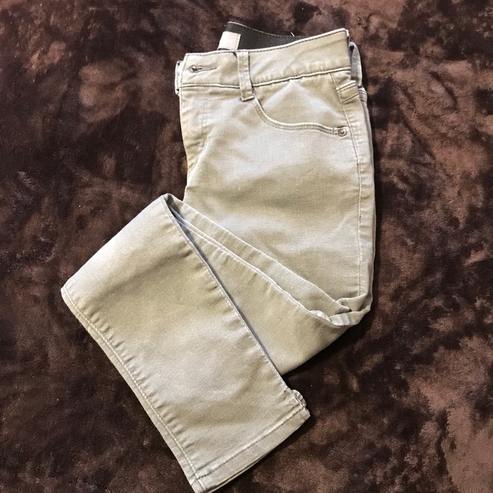 Wit & Wisdom army green jeans